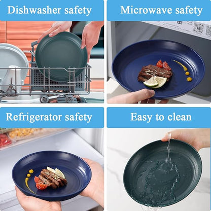Camping Mess Kit for 2 with Bowl, Plate, Cup, Spoon, Fork, Knife and Carry Bag, Plastic Camping Accessories Essentials Gear for Couple Travel, Picnic, Outdoor, Easy to Carry