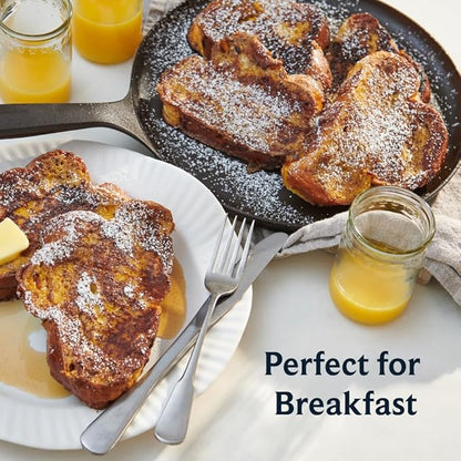 Field Company 10-Inch Round Cast Iron Griddle ??No.9, Flat Top, Lightweight & Smooth, Preseasoned with Organic Oil ??Made in USA, Non-Toxic, Vintage Design ??Cooks French Toast, Hash Browns & Sliders