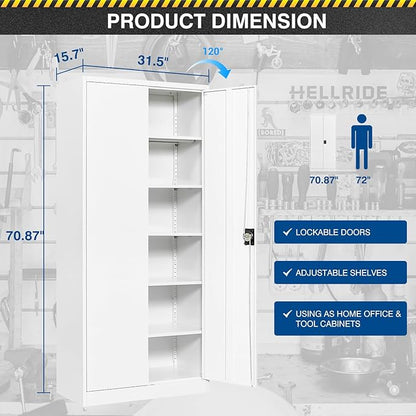 Metal Storage Cabinet-71” Tall Steel File Cabinets