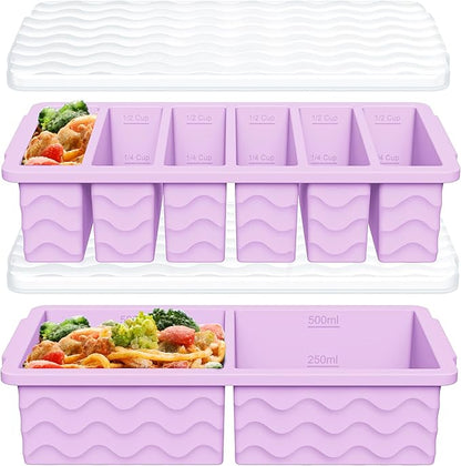2-Pack Silicone Freezer Trays