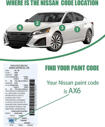 KBY Boulder Gray Touch Up Paint for Nissan, Color Accurate Car Paint Scratch Repair Pen, Quick & Easy Fix Automotive Chips and Nicks