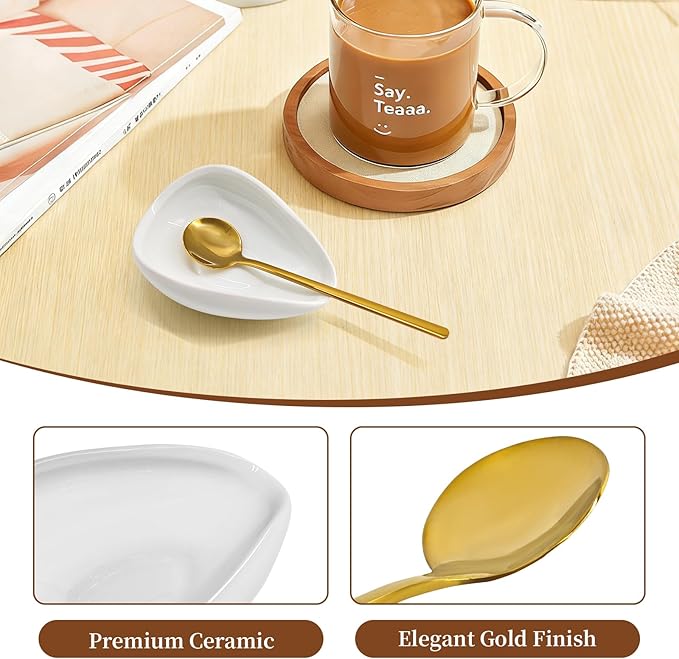 Coffee Spoon Rest, Small Ceramic Coffee Spoon Holder