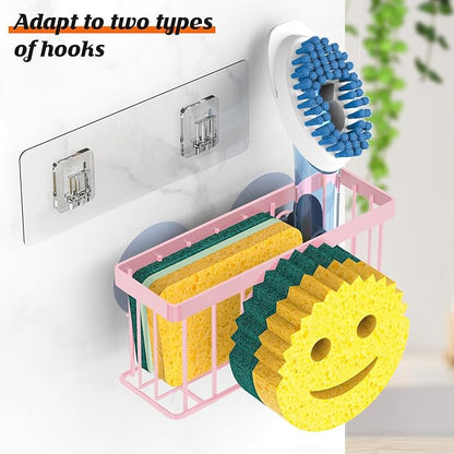 MURLONG Sponge Holder Smiley Face, Sink Caddy, Sink Organizer