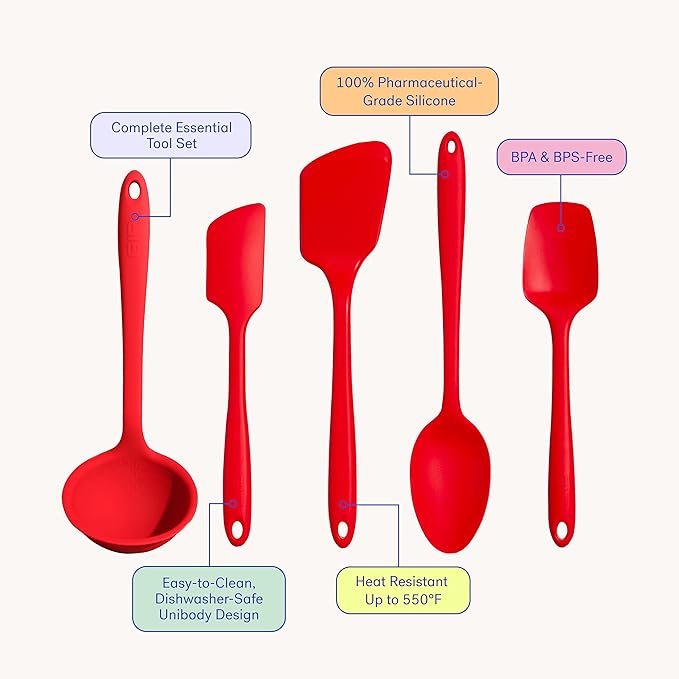 GIR: Get It Right 5-Piece Silicone Ultimate Kitchen utensils set
