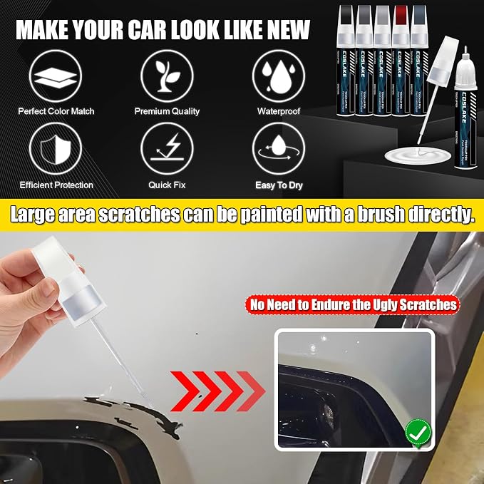 Car Touch Up Paint(Firenze Red(2144/868/1AF/CAH)) for Landrover, Car Paint Scratch Repair Kit, Quick & Easy Solution to Repair, 2 in 1 Scratch Remover Pen with 2PCS Disposable Micro Applicators