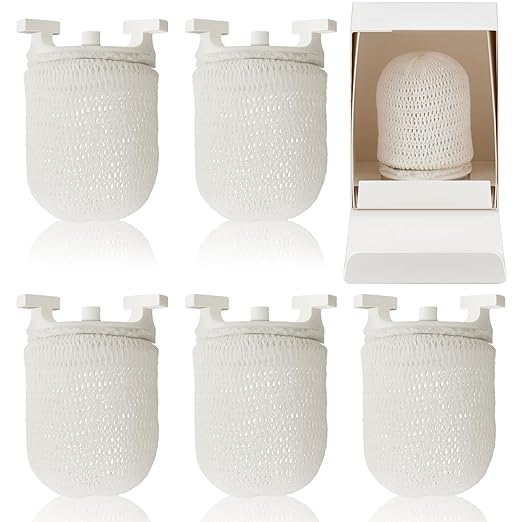 6 Pcs Gas Light Preformed Mantle Gas Lamp Mantles Gaslight Mantles Pre Formed Gas Light Mantel for Indoor Outdoor Gas Lights, White