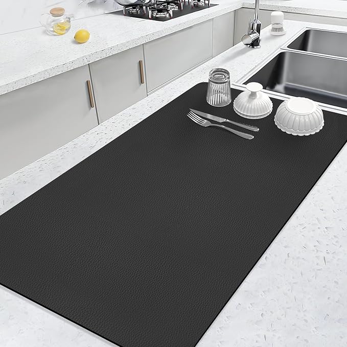 LOPNUR Kitchen Dish Drying Mat, 31.5"x17" Extra Large Dish Drying Mats