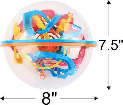 3D Maze Ball with 138 Challenges, Brain Teaser Puzzle Games for Kids and Adults, 3D Mind Games for Hours of Challenging Fun, Road Trip Game and Airplane Activities for Kids
