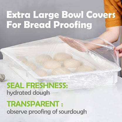 100 Extra Large Bowl Covers For Bread Proofing, Fits Bowl up to 20", Sheet Pan
