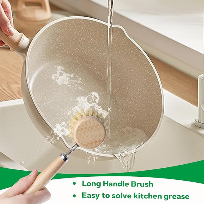 Bamboo Dish Brush Set