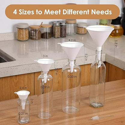 4 PCS Plastic Kitchen Funnel Set