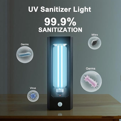 UV Light Sanitizer with Infrared Sensor and 3 Timers, 42W Excimer UVC lamp Light