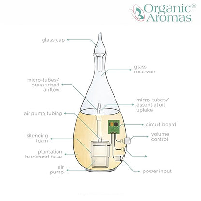 Raindrop 3.0 Nebulizing Essential Oil Diffuser