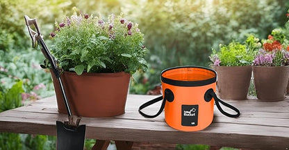 BANCHELLE Collapsible Bucket Water Container Portable Folding Camp Wash Basin for Outdoor Traveling Hiking Fishing Car Washing Gardening Camping 2 PCS