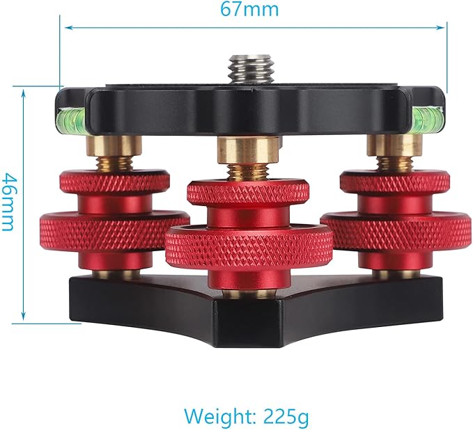 Tripod Leveler Stand with +/-5 Degree Precision Adjustment Bracket