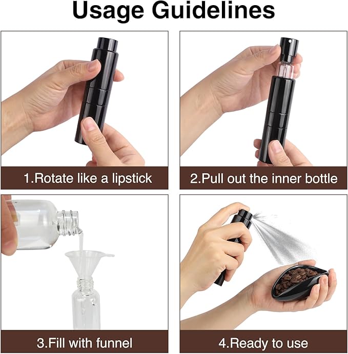 Coffee Bean Dosing Cup and Spray Bottle Set