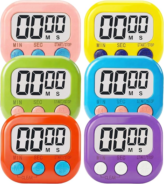 Digital Timer for Classroom Teachers Students, Magnetic Kitchen Countdown Timer