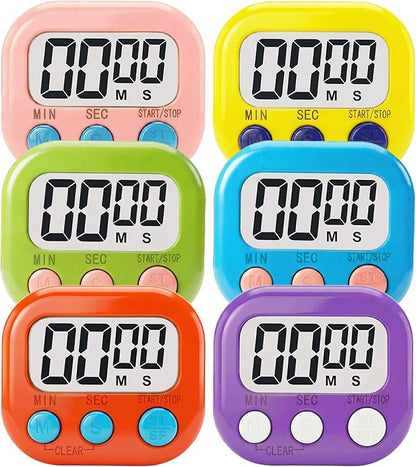 Digital Timer for Classroom Teachers Students, Magnetic Kitchen Countdown Timer