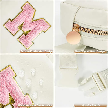 Birthday Gifts for 2 3 4 5 6 7 8 9 10 11 Year Old Girls - Mini Fanny Pack Cute Crossbody Bag Belt Bag Trendy Stuff,Graduation Gifts for Girls Teens Kids Daughter Sister Her - Cream,M
