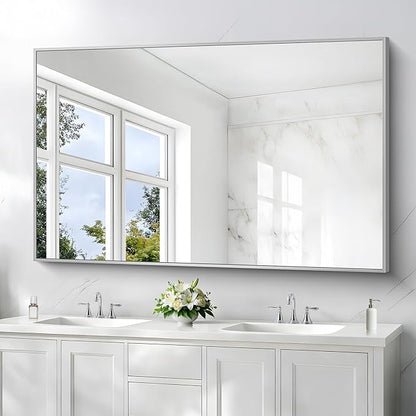 36x55inch Bathroom Mirror, Large Rectangular Wall Mirrors