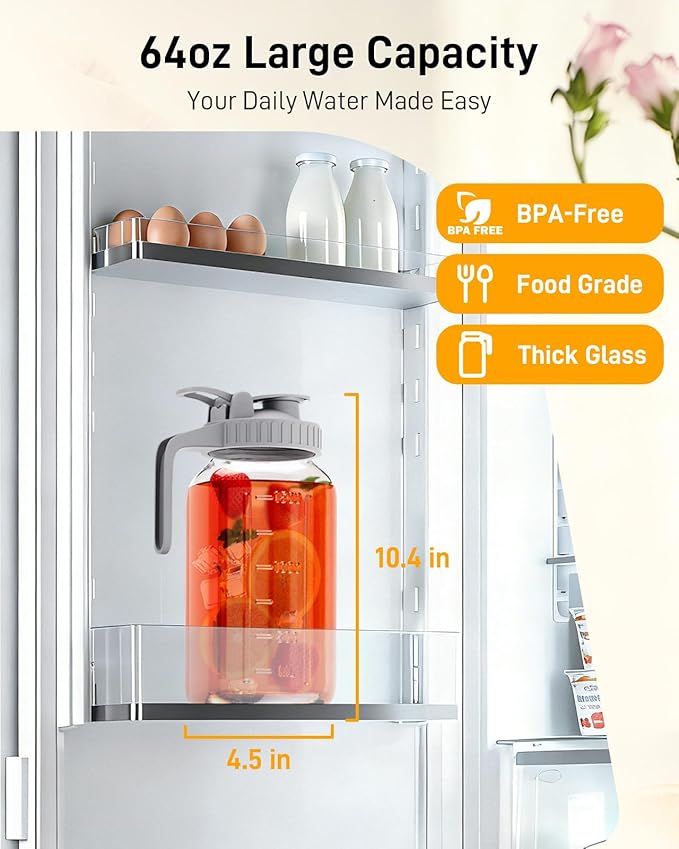 OneDream 2 Pack Glass Pitcher