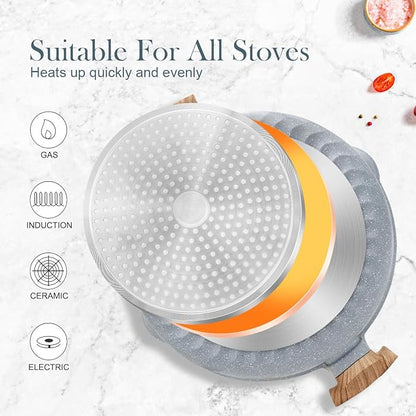 AIKENBBKK Ceramic Frying Pan