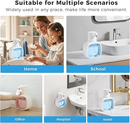 Automatic Foaming Soap Dispenser, 17oz/500ml Touchless Rechargeable