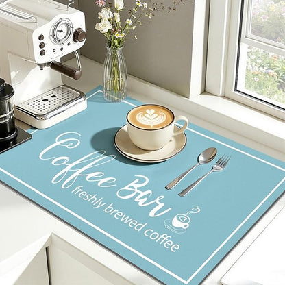 Findosom Dish Drying Mat, Cuttable Drying Mat
