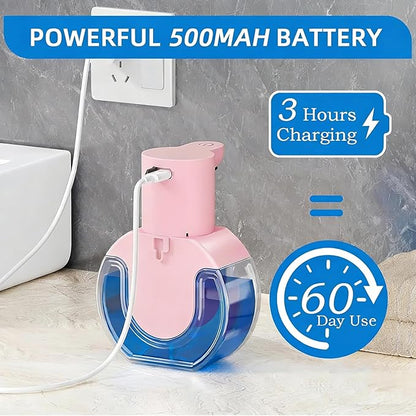 2Pack Automatic Soap Dispenser Touchless, Rechargeable Liquid Soap Dispenser