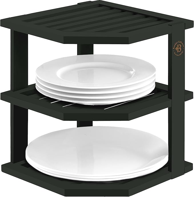 Bambüsi Plate Organizer for Cabinet