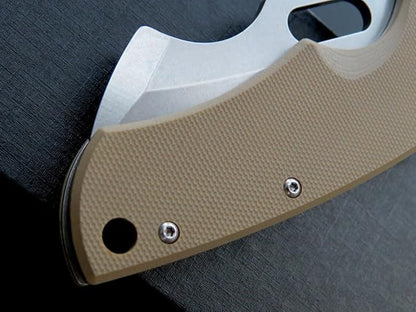 Eafengrow Pocket Knives D2 Blade and G10 Handle Folding Camping Knife Mini Outdoor Pocket Knife Survival Tool (EF13-brown)