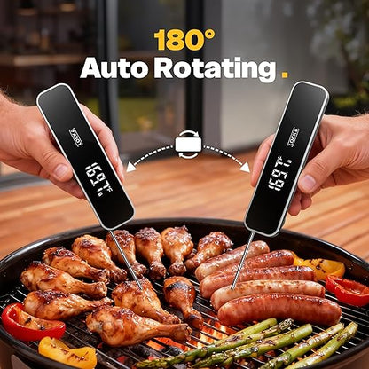 0.3 Sec Instant Read Meat Thermometer Digital, Food Thermometer