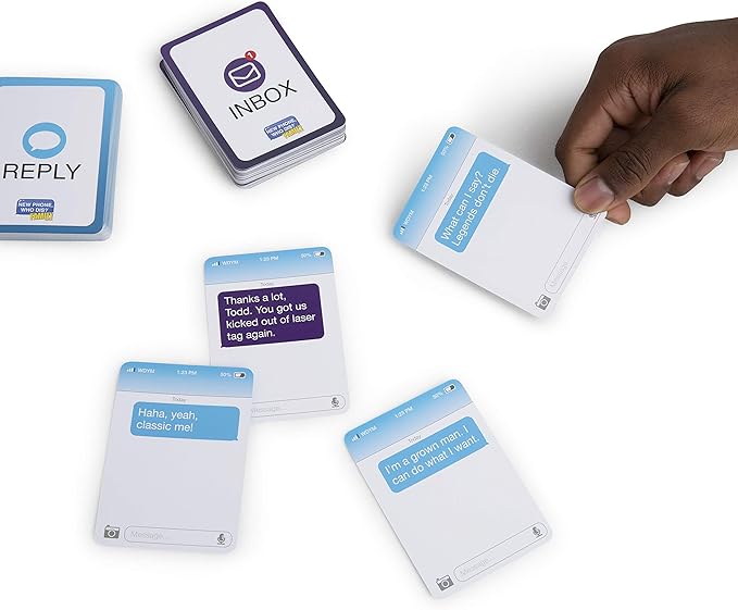 New Phone, Who Dis? Family Edition By Relatable, A Fun Choice For Games And Card Games For Family Gatherings, Great For Kids Games, Includes 150 Inbox Cards, 300 Reply Cards, And Instructions
