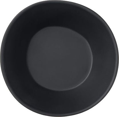 Carlisle FoodService Products Ridge Reusable Plastic Bowl for Home and Restaurant, Melamine, 52 Ounces, Slate, (Pack of 12)