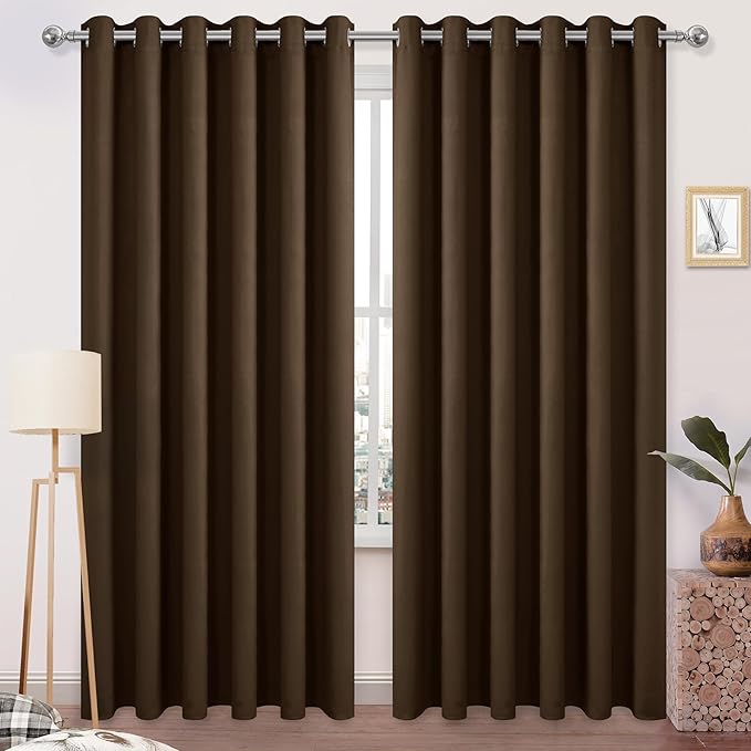 DWCN Blackout Curtains 84 Inches Long, Room Drakening Drapes