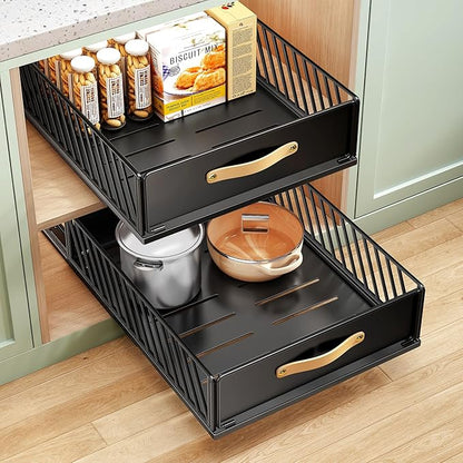 Pull out Cabinet Organizer, Heavy Duty Slide out Pantry Shelves Drawer Storage