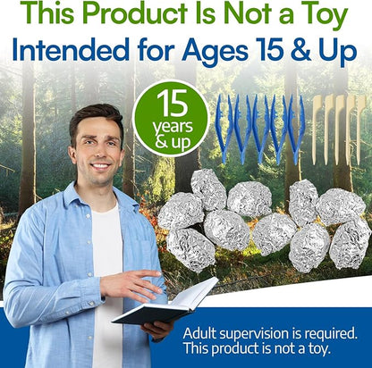 Amazing Owl Pellet Dissection Kit – 10 -Piece Owl Pellet Set for Science Lab Projects – w/Tweezers and Wooden Probes – Ideal for Fun Class Projects - Intended for Ages 15 & Older