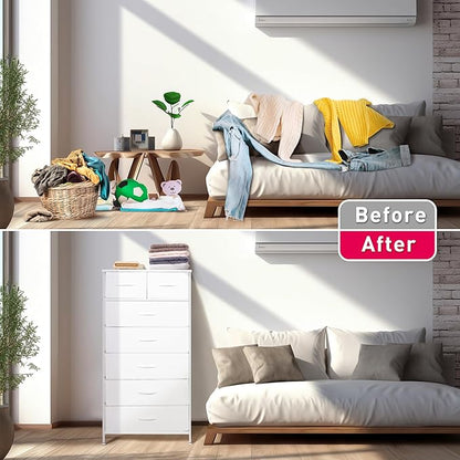 Mifuro Tall Dresser for Bedroom, Vertical Storage Organizer Tower