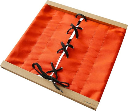 MONTESSORI OUTLET Lacing Frame | Practical Life Material for Toddlers & Preschoolers, Develop Fine Motor Skills & Independence (Ages 3-6)
