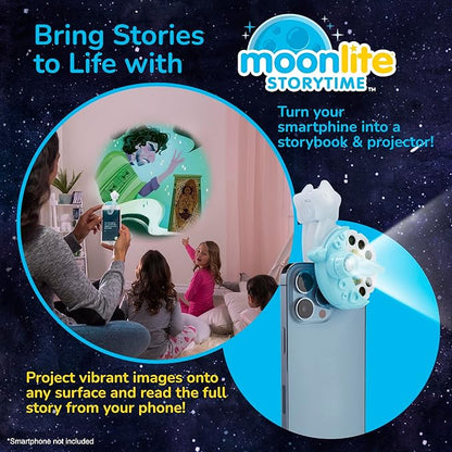 Moonlite Storytime Encanto Collection - Includes Mini Projector and 4 Delightful Story Reels , Digital Story, Digital Disney Books for Kids, Learning Gifts for Kids Ages 12 Months and Up
