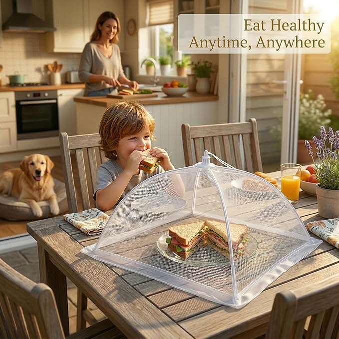 4-Pack Food Cover Mesh Food Tent