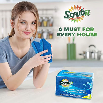 SCRUBIT Kitchen Scrub Sponges
