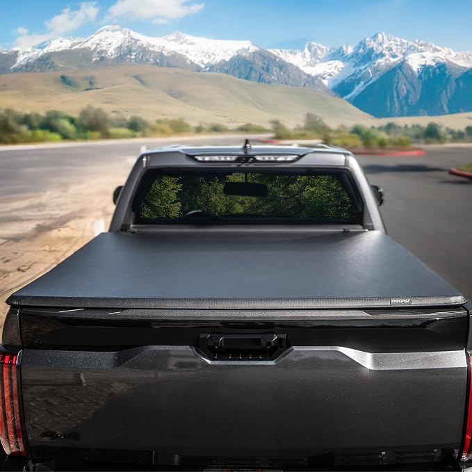 OEDRO Soft Tri-Fold Truck Bed Tonneau Cover Fit for 2017-2026 Honda Ridgeline 5 Feet Bed