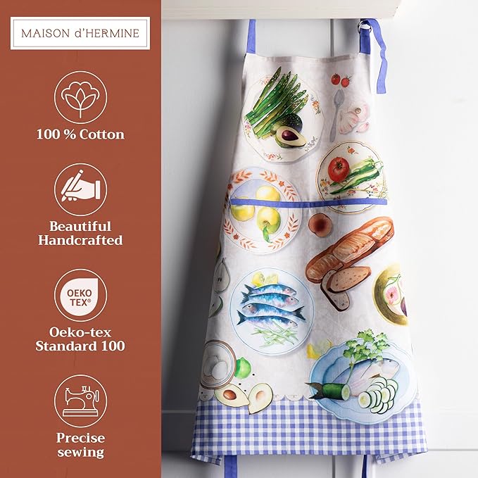 Maison d' Hermine 100% Cotton Apron