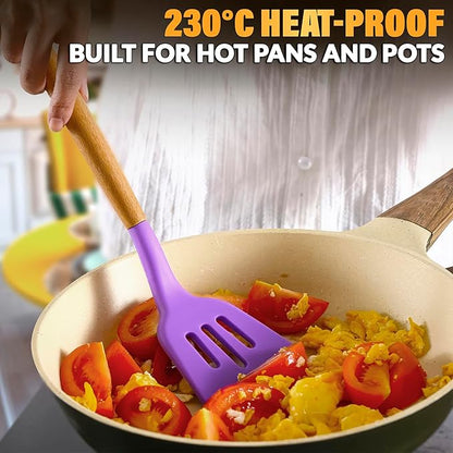 12 Pcs Purple Kitchen Utensils Set