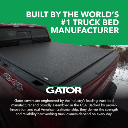 Gator Soft Roll-Up Truck Bed Tonneau Cover w/ Gear Straps | 138693 | Fits 2019 - 2026 Dodge Ram 1500 (New Body Style) WON'T Fit Multi-Function (Split) Tailgate or RAMBox 6' 4" Bed (76.8")
