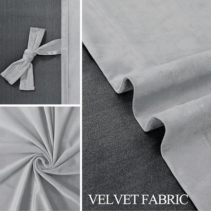JIUZHEN Extra Long Velvet Curtains