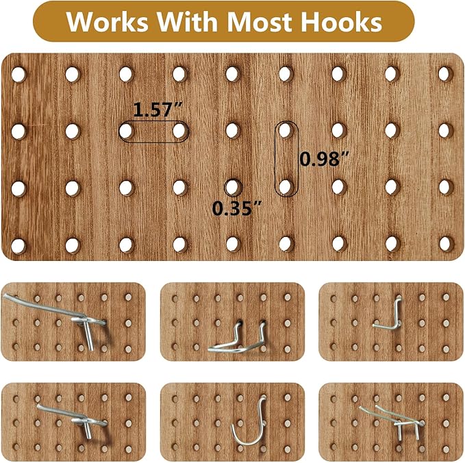 Asnefeli Pegboard Display Room Divider