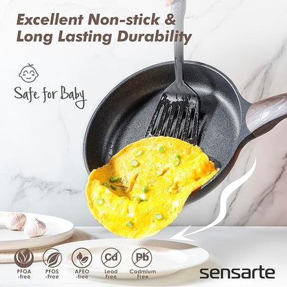 SENSARTE Pots and Pans Set Nonstick, Non-toxic Healthy Non Stick Kitchen
