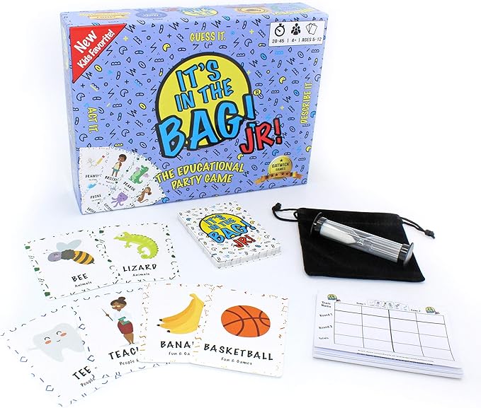 It's in The Bag! Jr. - A Charades Game for Kids and Family! - Interactive Picture Charades Board Games for Family Night, Board Games for Kids 4-6/6-8/8-12 - Games for Family Game Night with Kids